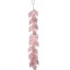 The Christmas Palace 4 FT PINK SEQUIN LEAF GARLAND