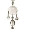 The Christmas Palace Christmas Ornaments 10" CRYSTAL PASTEL DROP ORNAMENT SET OF 6