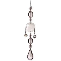 The Christmas Palace Christmas Ornaments 10" LAVENDER ACRYLIC PASTEL DROP ORNAMENT SET OF 6