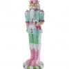 The Christmas Palace 4 FT PASTEL CANDY NUTCRACKER OVERSIZED DECOR