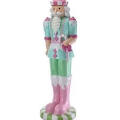 The Christmas Palace 4 FT PASTEL CANDY NUTCRACKER OVERSIZED DECOR