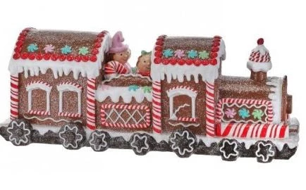 The Christmas Palace 3 FT RESIN CANDY GINGERBREAD TRAIN OVERSIZED DECOR 1 The Christmas Palace 3 FT RESIN CANDY GINGERBREAD TRAIN OVERSIZED DECOR
