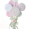 The Christmas Palace Stems & Picks 20" FROSTED PASTEL LOLLIPOP BUNDLE PICK SET OF 2