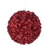 The Christmas Palace Christmas Ornaments 4" RED SEQUINED JEWEL BALL ORNAMENT SET OF 6