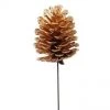 The Christmas Palace 4" GOLD PINE CONE PICK SET OF 12 Stems & Picks