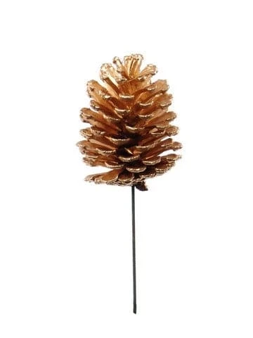 The Christmas Palace 4" GOLD PINE CONE PICK SET OF 12 Stems & Picks 1 The Christmas Palace 4" GOLD PINE CONE PICK SET OF 12 Stems & Picks