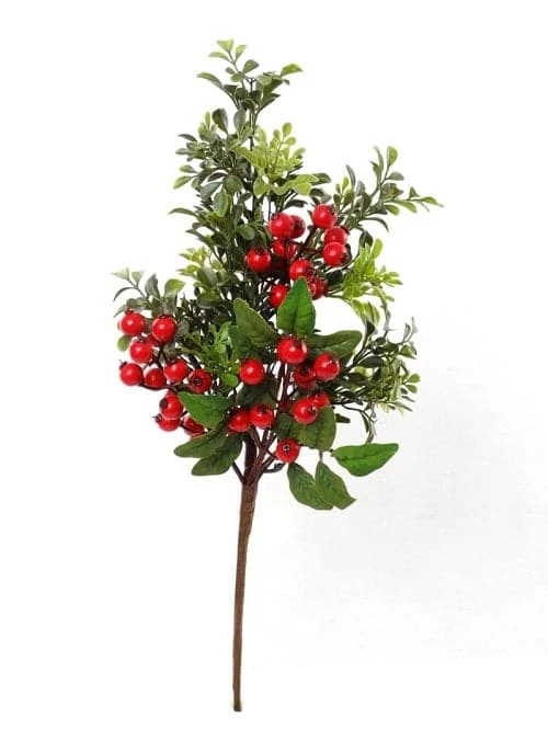 The Christmas Palace 20" BOXWOOD BERRY PICK SET OF 6 1 The Christmas Palace 20" BOXWOOD BERRY PICK SET OF 6