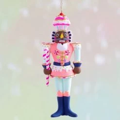 The Christmas Palace GLITTERVILLE STUDIOS 6.75" GOLD COLONEL CUPCAKE ORNAMENT