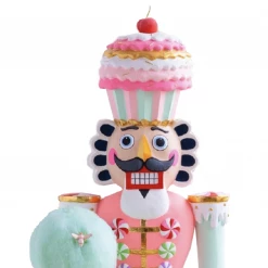 The Christmas Palace GLITTERVILLE STUDIOS 5.5 FT COLONEL CUPCAKE COTTON EDITION Nutcrackers