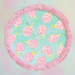 The Christmas Palace GLITTERVILLE STUDIOS 60" VELVET COTTON CANDY TREE SKIRT Skirts & Stockings