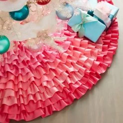 The Christmas Palace GLITTERVILLE STUDIOS 60" ROWS OF RUFFLES TREE SKIRT Skirts & Stockings