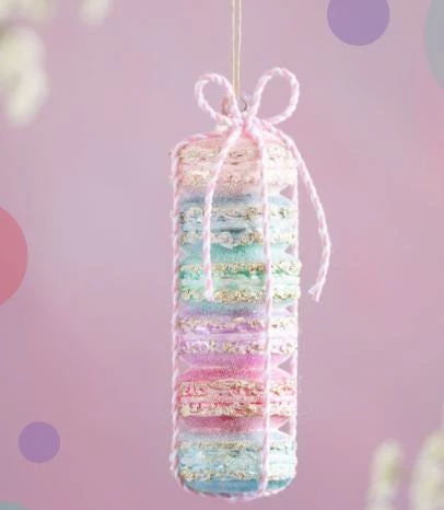 The Christmas Palace GLITTERVILLE STUDIOS 5" MACARON STACK ORNAMENT Christmas Ornaments 1 The Christmas Palace GLITTERVILLE STUDIOS 5" MACARON STACK ORNAMENT Christmas Ornaments
