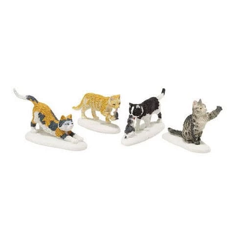 The Christmas Palace Department 56 VILLAGE ACCESSORY STRAY CAT STRUT PACK OF 4 1 The Christmas Palace Department 56 VILLAGE ACCESSORY STRAY CAT STRUT PACK OF 4