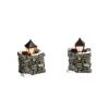 The Christmas Palace VILLAGE ACCESSORY LIMESTONE LAMPS PACK OF 2 Department 56