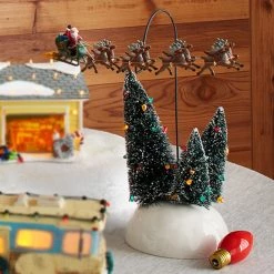 The Christmas Palace Department 56 SNOW VILLAGE "NATIONAL LAMPOONS" ANIMATED FLAMING SLEIGH
