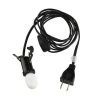 The Christmas Palace VILLAGE ACCESSORY BLACK SINGLE CORD SET WITH LIGHT