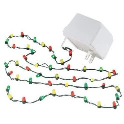 The Christmas Palace Department 56 VILLAGE ACCESSORY STRING OF 45 MULTICOLOR LED LIGHTS