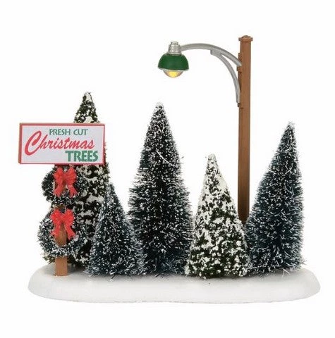 The Christmas Palace Department 56 VILLAGE ACCESSORY LIT CHIRSTMAS TREE LOT 1 The Christmas Palace Department 56 VILLAGE ACCESSORY LIT CHIRSTMAS TREE LOT