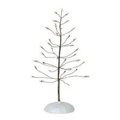 The Christmas Palace Department 56 VILLAGE ACCESSORY WINTER BRITE WHITE TREE