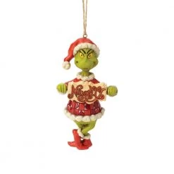 The Christmas Palace Christmas Ornaments 5" THE GRINCH NAUGHTY & NICE ORNAMENT