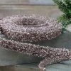 The Christmas Palace 1" X 3YD ROSE GOLD TINSEL GARLAND RIBBON Ribbon & Bows