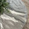 The Christmas Palace 72" SILVER METALLIC DUPION TREE SKIRT