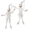 The Christmas Palace Elves 30" WHITE POSABLE ELF SET OF 2