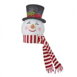 The Christmas Palace Angels & Toppers 14" SNOWMAN HEAD TREE TOPPER
