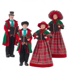 The Christmas Palace Table Tops 18" CHRISTMAS CAROLERS SET OF 4