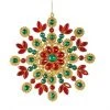 The Christmas Palace 6" MULTI COLOR JEWELED SNOWFLAKE ORNAMENT SET OF 6