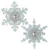 The Christmas Palace 5" ARCTIC BLUE SNOWFLAKE ORNAMENT SET OF 12 Christmas Ornaments