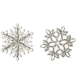 The Christmas Palace 5" SNOWFLAKES ASSORTED SET OF 12 Christmas Ornaments