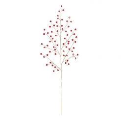 The Christmas Palace 32" ACRYLIC RUBY JEWELED SPRAY SET OF 6 Stems & Picks