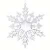 The Christmas Palace 8" FROSTED SNOWFLAKE ORNAMENT SET OF 12