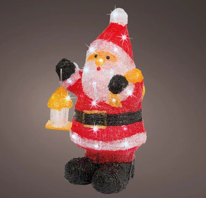 The Christmas Palace 18.11" 40LED COOL WHITE BATTERY OPERATED OUTDOOR SANTA ACRYLIC Outdoor LED 1 The Christmas Palace 18.11" 40LED COOL WHITE BATTERY OPERATED OUTDOOR SANTA ACRYLIC Outdoor LED