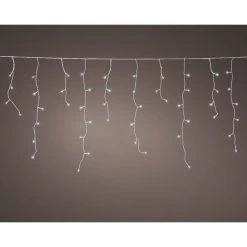 The Christmas Palace CHRISTMAS LIGHTS 24 FT EXTENSION SET COOL WHITE ICICLE 1 STRING OF 250 LED LIGHTS