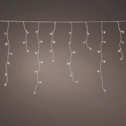 The Christmas Palace 24 FT EXTENSION SET WARM WHITE ICICLE 1 STRING OF 250 LED LIGHTS