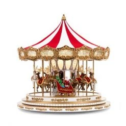 The Christmas Palace Animated Accessories 16" REGAL CHRISTMAS CAROUSEL
