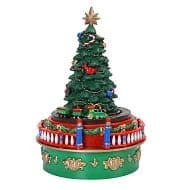 The Christmas Palace Animated Accessories 5" MINI CARNIVAL MUSIC BOX TREE