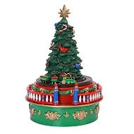 The Christmas Palace Animated Accessories 5" MINI CARNIVAL MUSIC BOX TREE