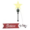 The Christmas Palace ANIMATED TREE TOPPER SANTA BIPLANE