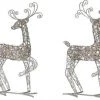 The Christmas Palace 22" STANDING METAL DEER ASSORTED SET OF 2