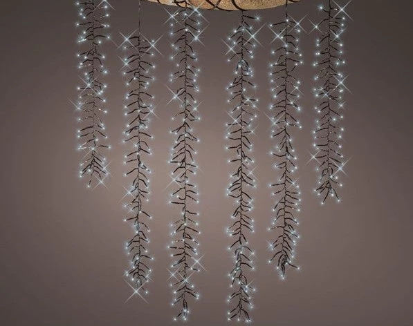 The Christmas Palace 39 FT CASCADE STARTER SET COOL WHITE WITH 6 STRINGS 480 LED LIGHTS TRANSFORMER 1 The Christmas Palace 39 FT CASCADE STARTER SET COOL WHITE WITH 6 STRINGS 480 LED LIGHTS TRANSFORMER