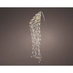 The Christmas Palace CHRISTMAS LIGHTS 3 FT 220 LED CASCADE LIGHT WARM WHITE WITH FLASHING LIGHTS