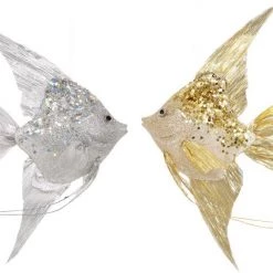 The Christmas Palace 8" MARK ROBERTS ANGEL FISH SET OF 2