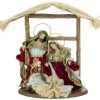 The Christmas Palace MARK ROBERTS 13" SMALL HOLY FAMILY NATIVITY IN STABLE SCENE Nativity & Stables