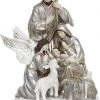 The Christmas Palace Nativity & Stables MARK ROBERTS 14" PLATINUM ANGELIC NATIVITY
