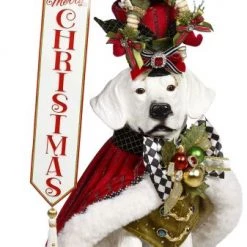 The Christmas Palace MARK ROBERTS 31.5" NUTCRACKER DOG Deers, Bears & Swans