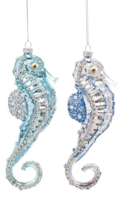 The Christmas Palace Christmas Ornaments MARK ROBERTS 6.5" SPARKLING SEAHORSE ORNAMENT ASSORTED SET OF 6 1 The Christmas Palace Christmas Ornaments MARK ROBERTS 6.5" SPARKLING SEAHORSE ORNAMENT ASSORTED SET OF 6