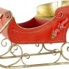 The Christmas Palace MARK ROBERTS 34" X 23" SANTA'S RED SLEIGH Sleighs & Ladders
